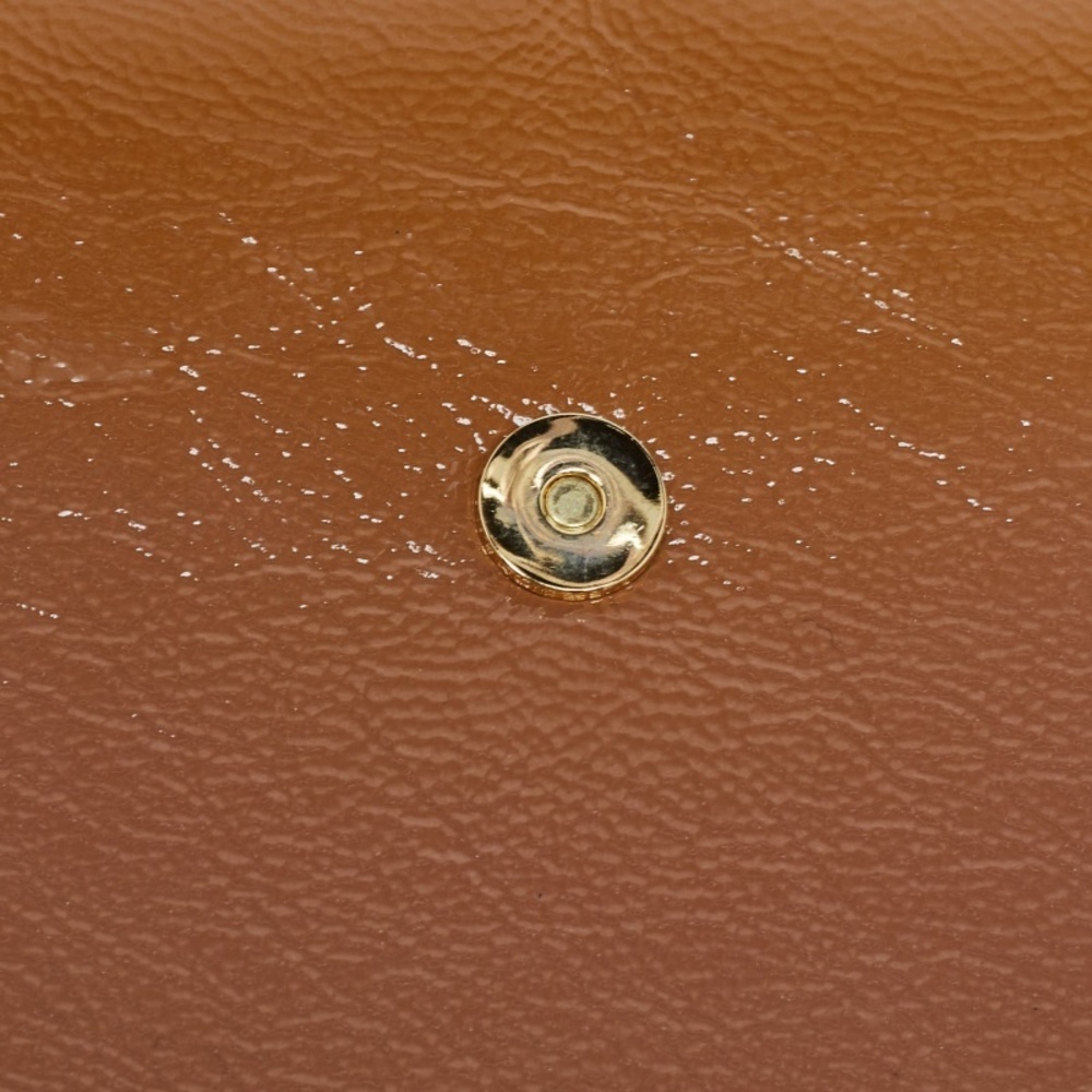 YVES SAINT LAURENT Beige Patent Leather Belle De Jour Flap Clutch - Picture 7 of 8